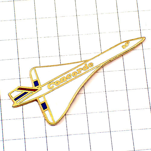 ピンバッジ?コンコルド音速飛行機エールフランス航空ゴールド金色 CONCORDE AIR-FRANCE FRANCE◆フランス限定ピンズ