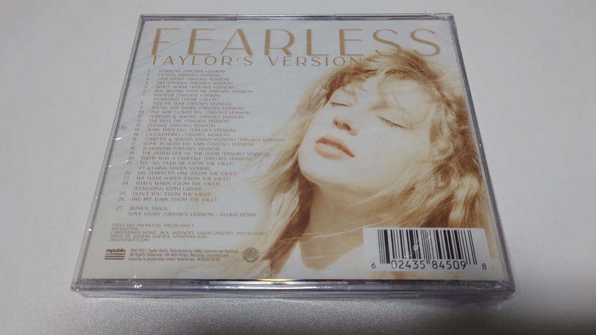 テイラースウィフト TaylorSwift 直筆サイン入りCD 新品未開封 未開封☆テイラー・スウィフト 直筆サイン入りCD 『Fearless