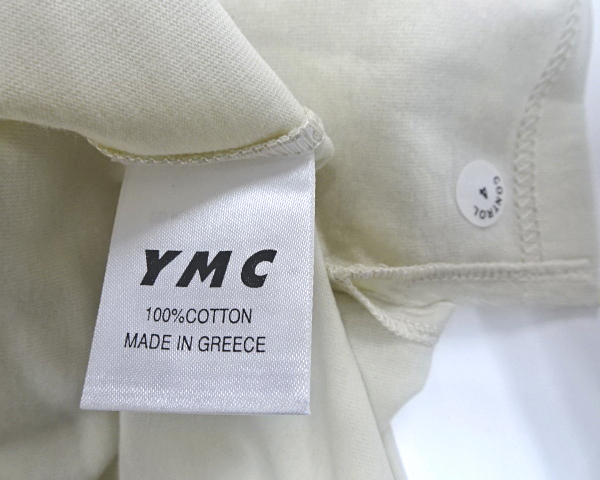 M 未使用【YMC You Must Create BAND AID PRINT T-SHIRT 7708 BONE/YELLOW ユーマストクリエイト Tシャツ バンドエイド プリント Tシャツ】_画像7
