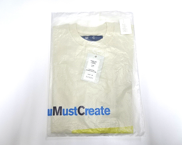 M 未使用【YMC You Must Create BAND AID PRINT T-SHIRT 7708 BONE/YELLOW ユーマストクリエイト Tシャツ バンドエイド プリント Tシャツ】_画像8