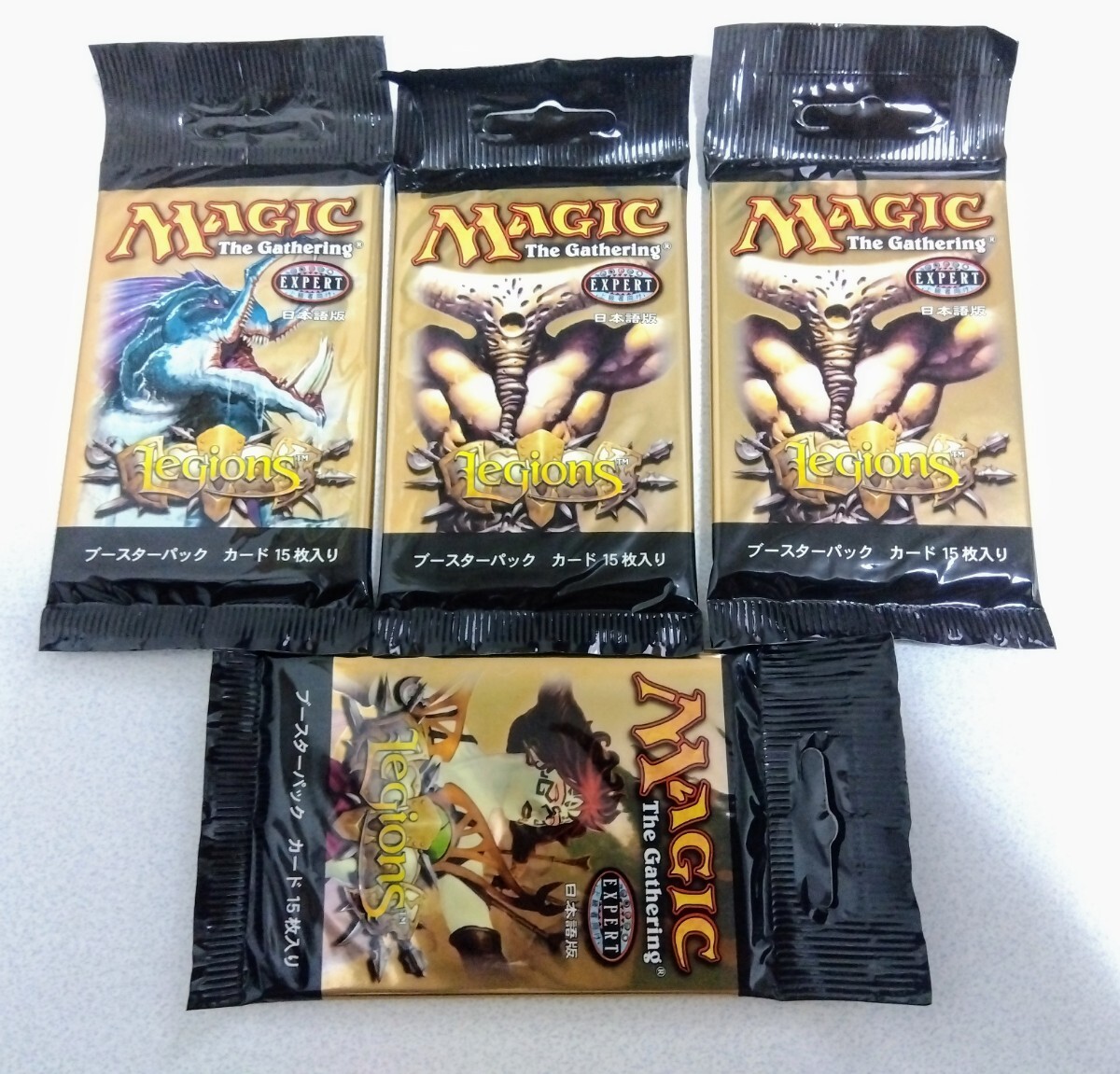 MTG レギオン ブースター ボックス 新品 未開封 legions MTG レギオン 未開封ブースターパック 日本語 4個セット(パック