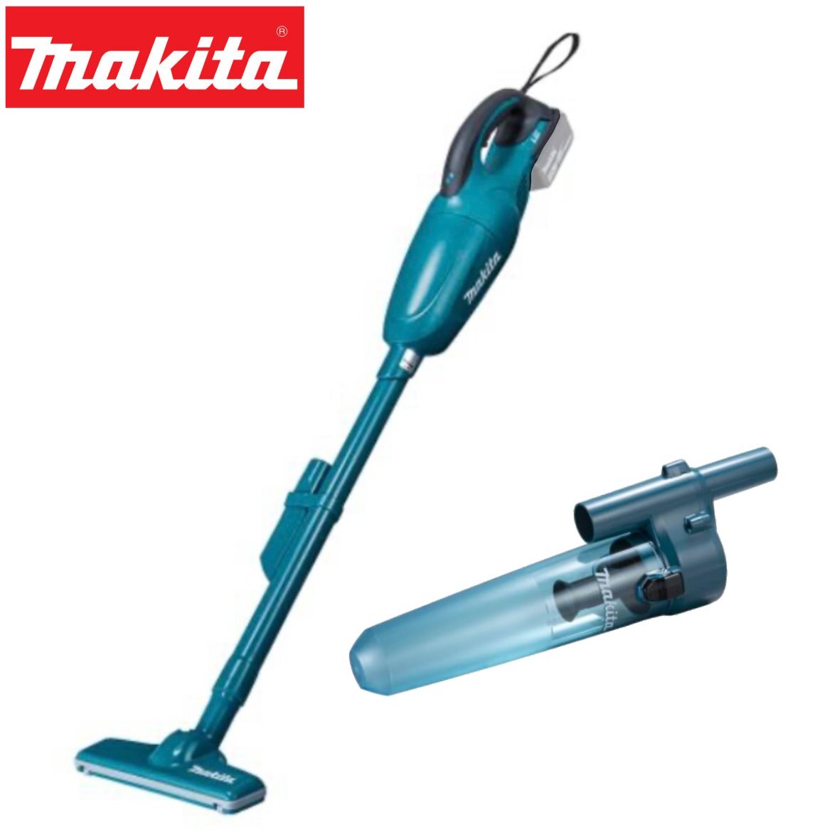 （美品）清掃済 マキタ 充電式クリーナー/サイクロンアタッチメント付■CL141FD■hi-koki　MAKITA　日立工機 コードレス　14.4V 18V掃除機 マキタ コードレス掃除機CL107+サイクロンアタッチメント+山崎実業