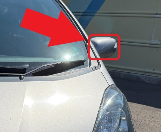 【色選択可】 新品未使用 純正 ホンダ フィット RS GE8 GE9 サイドミラー カバー 左 ドアミラー スカル H1461-1_画像1