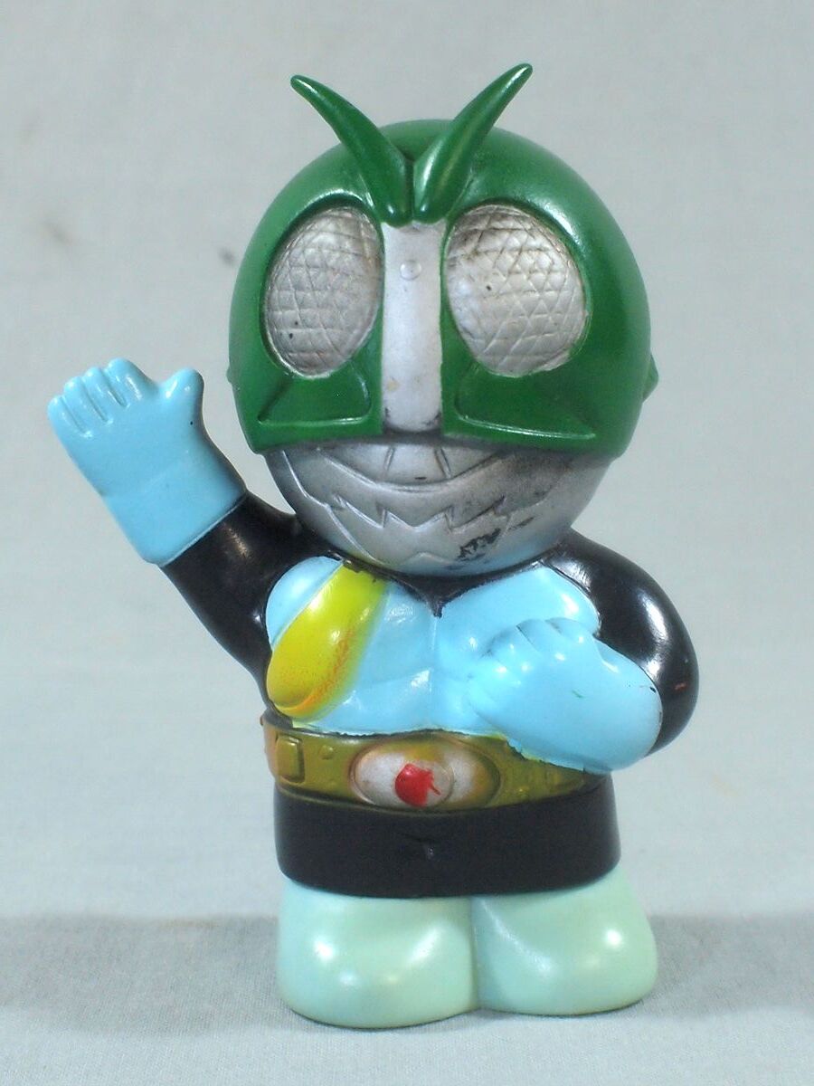 当時物 富士銀行 仮面ライダー 貯金箱 ソフビ 完美品級 □当時物 富士銀行 仮面ライダー 石森プロ ソフビ 貯金箱 人形
