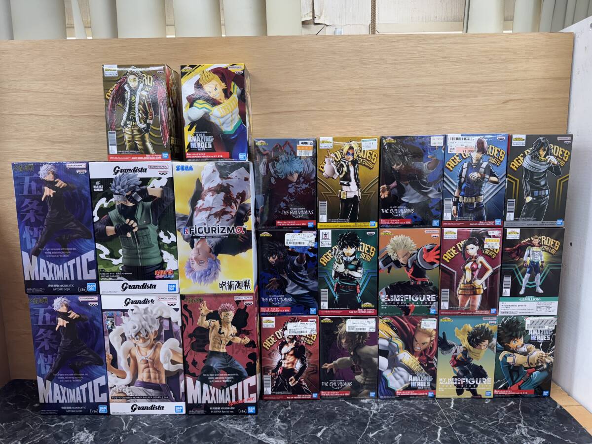 ワンピース 呪術廻戦 ヒロアカ ナルト フィギュア まとめ売り 20体 〇2【未開封/フィギュア】ジャンプ系作品 フィギュア まとめ