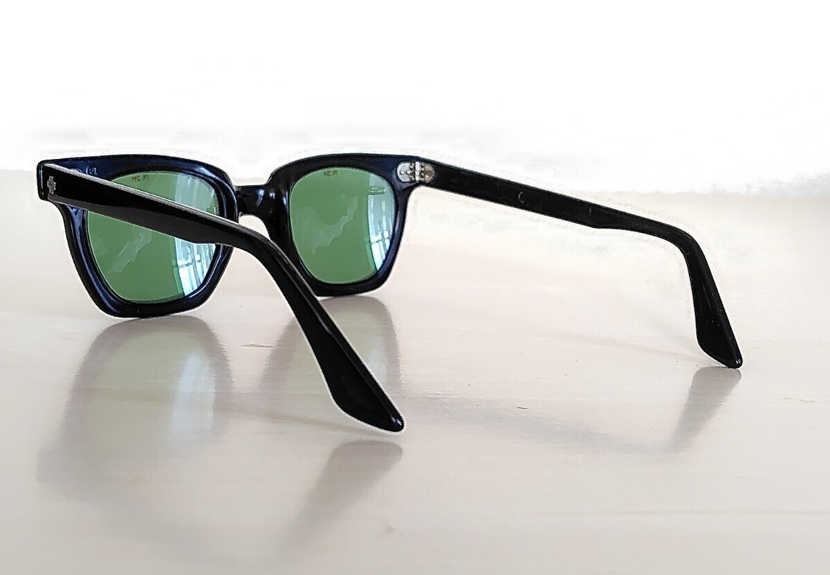 ヴィンテージ PI刻印 セーフティ サングラス メガネ ブラック 黒_画像6