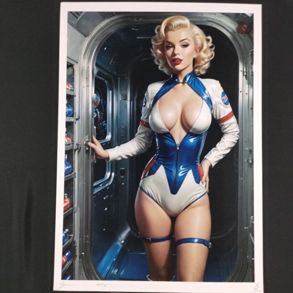AM54 DEATH NYC 世界限定ポスター 現代アート ポップアート Marilyn Monroe マリリンモンロー NASA 宇宙 SPACE アストロノーツ