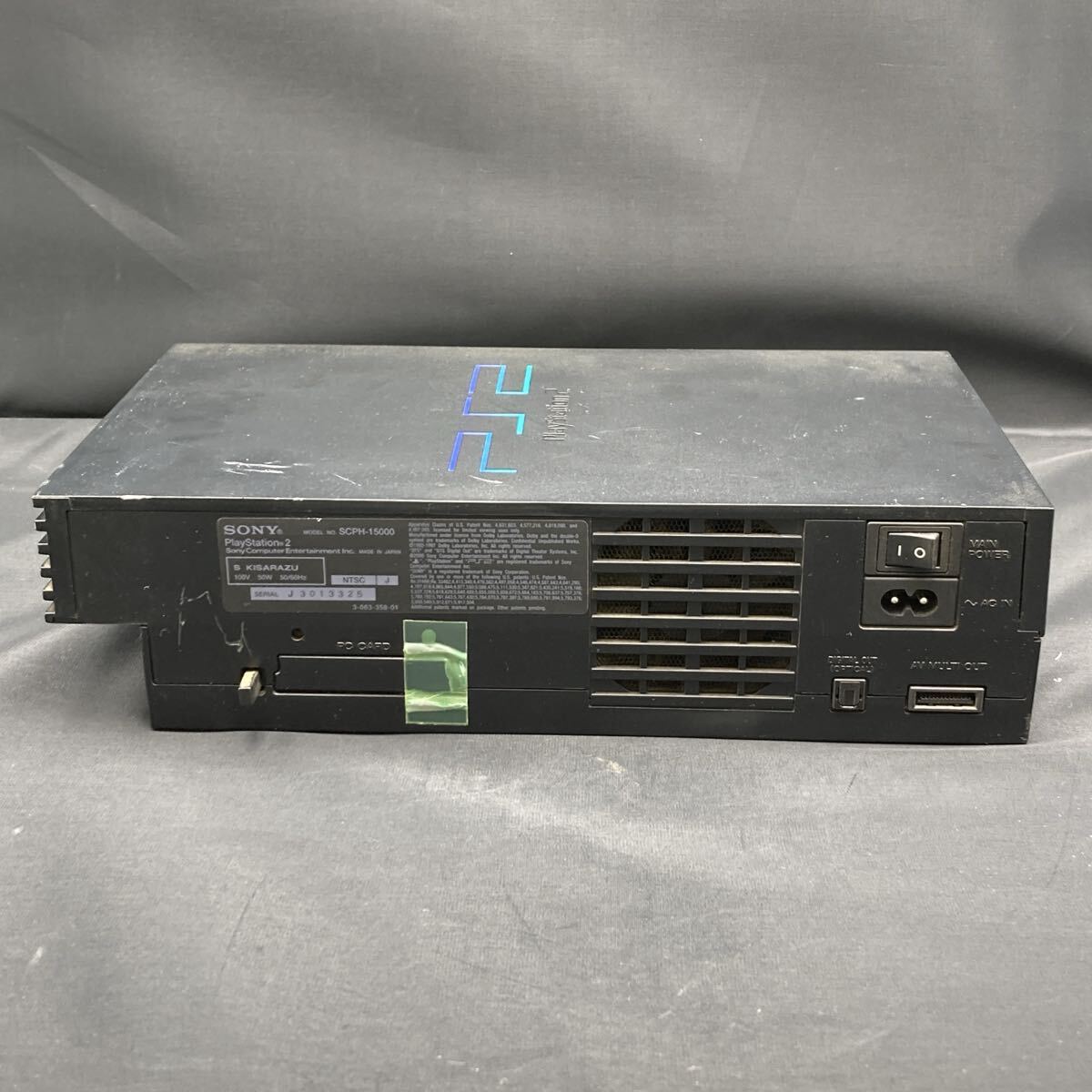 m0714701-26 SONY ソニ-PlayStation2 プレイステーション2 PS2本体 ブラック SCPH-15000 動作未確認 中古品 ジャンク品_画像5