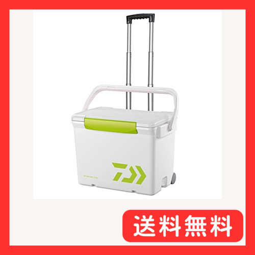 ダイワ(DAIWA) クーラーボックス シークールキャリー2 S2500 ホワイト/ライトグリーン 釣り 25リットル_画像1
