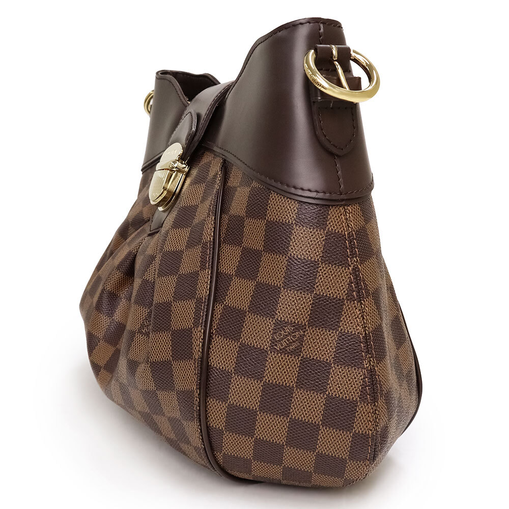 ( б/у ) Louis Vuitton LOUIS VUITTONsi стойка naMM большая сумка Damier eben Brown чай Gold металлические принадлежности N41541