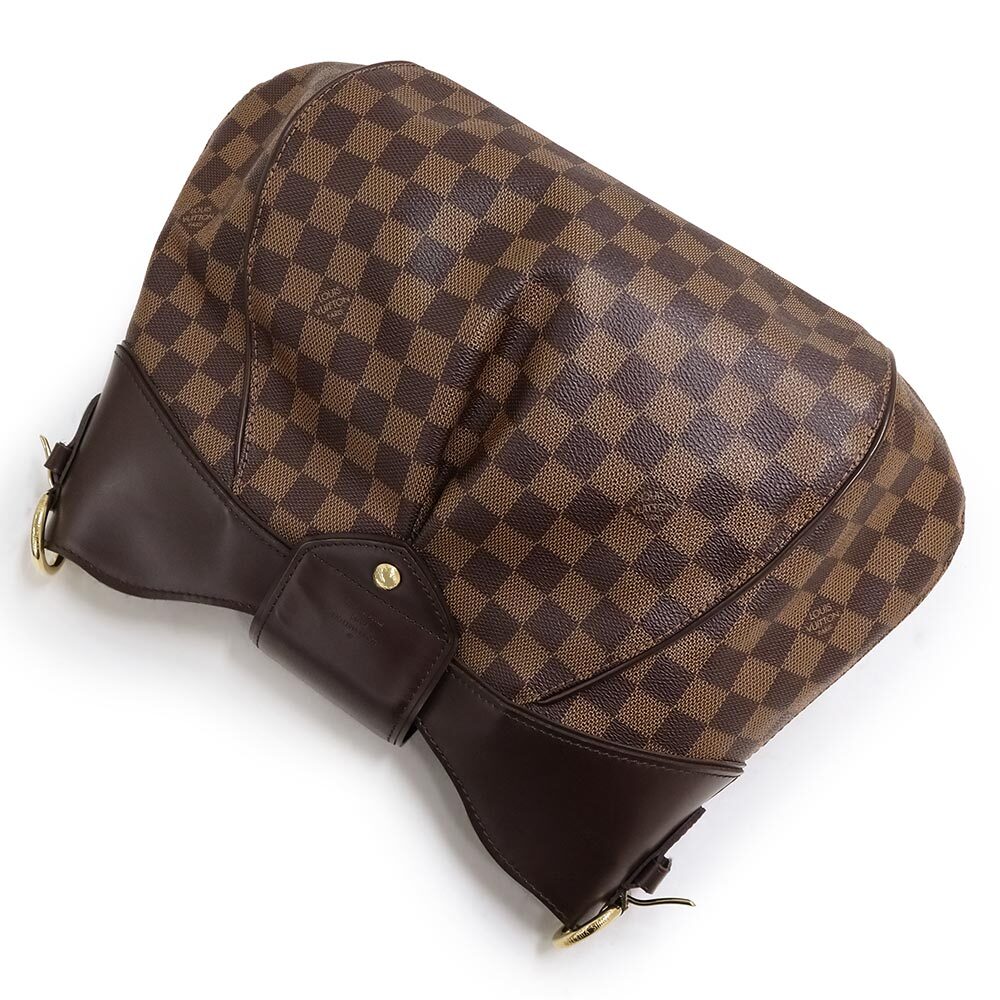 ( б/у ) Louis Vuitton LOUIS VUITTONsi стойка naMM большая сумка Damier eben Brown чай Gold металлические принадлежности N41541