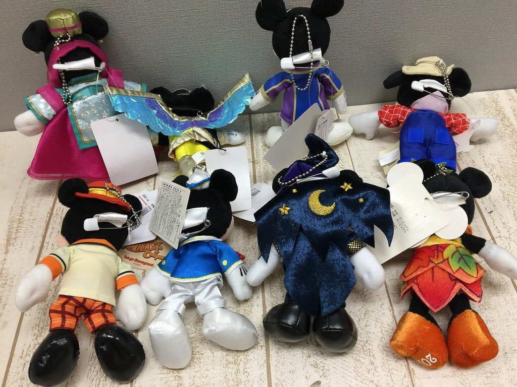 ディズニーぬいぐるみバッジ8点 ◇ディズニー TDL TDS ミッキー ミニー ぬいぐるみバッジ 8点