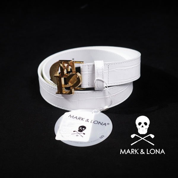 マークアンドロナ ベルト 白 新品 Yahoo!オークション - 新品1円~ 定価2.9万 MARK&LONA マーク