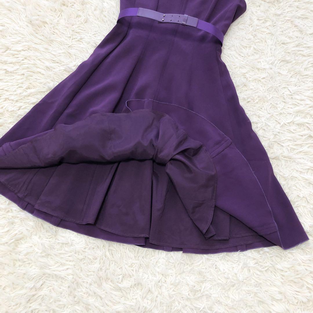 Max Mara Studio★ベルト付き♪ノースリーブドレス ワンピース 美品Maxmara studio マックスマーラ ストゥディオ ベルト付き