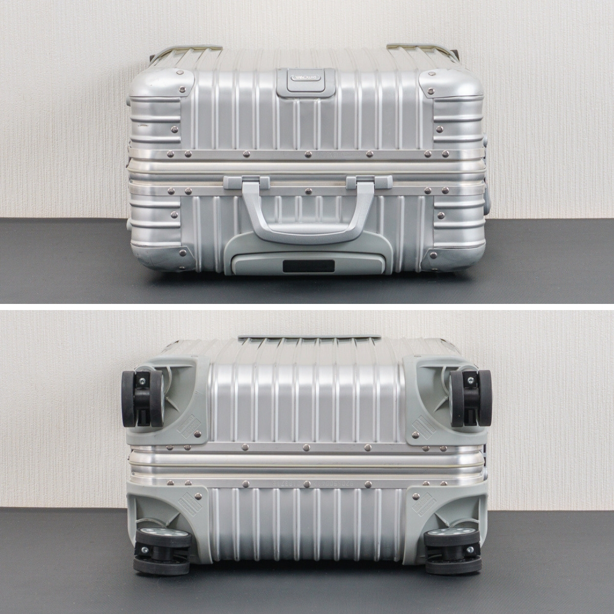 廃盤!RIMOWA リモワ TOPAS トパーズ 4輪 アルミスーツケース 美品 RIMOWA リモワ TOPAS トパーズ 45L 4輪 TSAロック キャビン