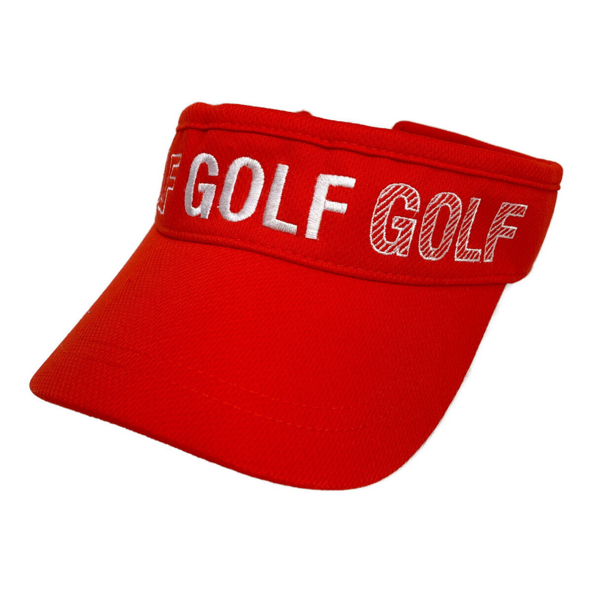 coco 中古 ジャックバニー Jack Bunny!! サンバイザー フリー オレンジ GOLF刺しゅう レターパックプラス発送可 K019899_画像1