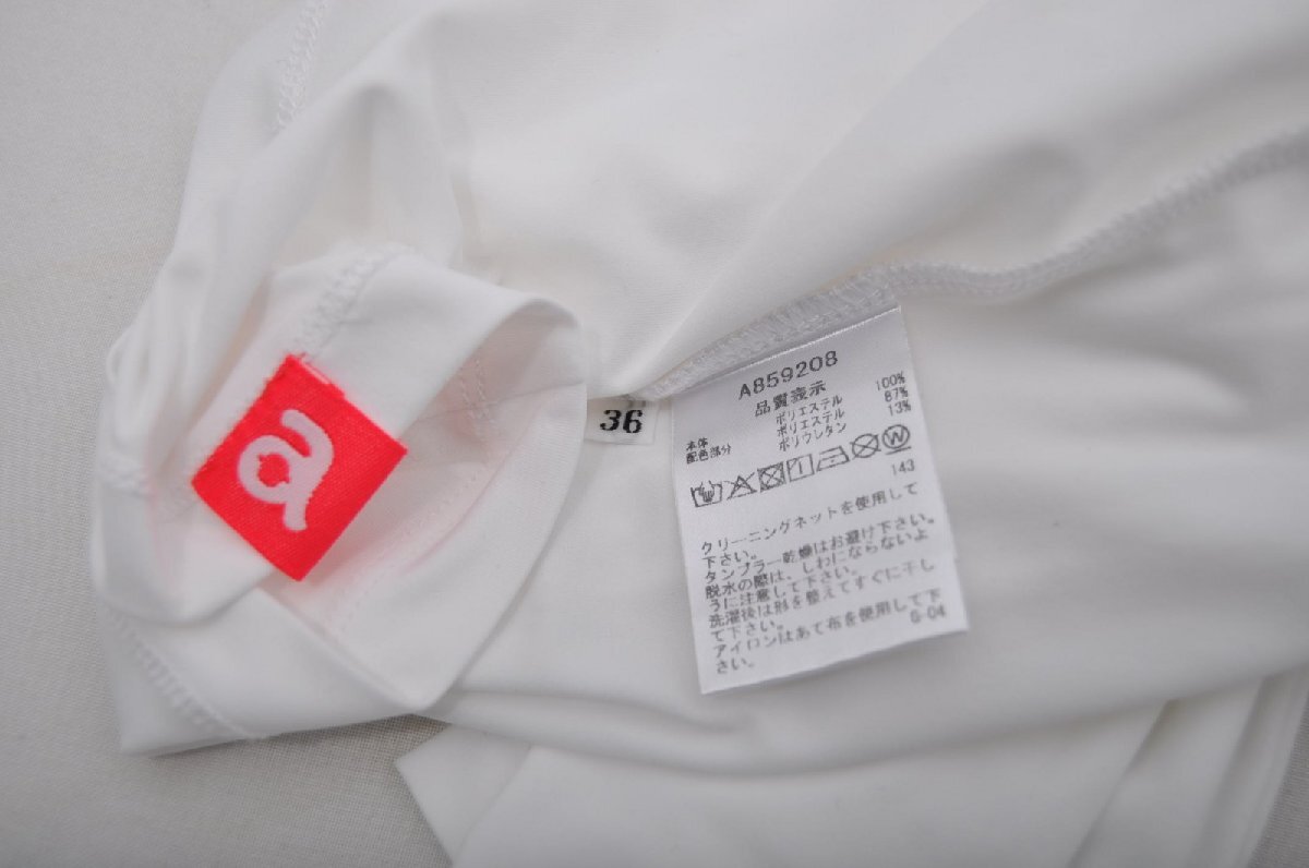 coco 中古【SALE】 アルチビオ archivio レディース 長袖シャツ 36(S) 白 ホワイト 襟付き 薄手 レターパックプラス発送可 81086_画像4