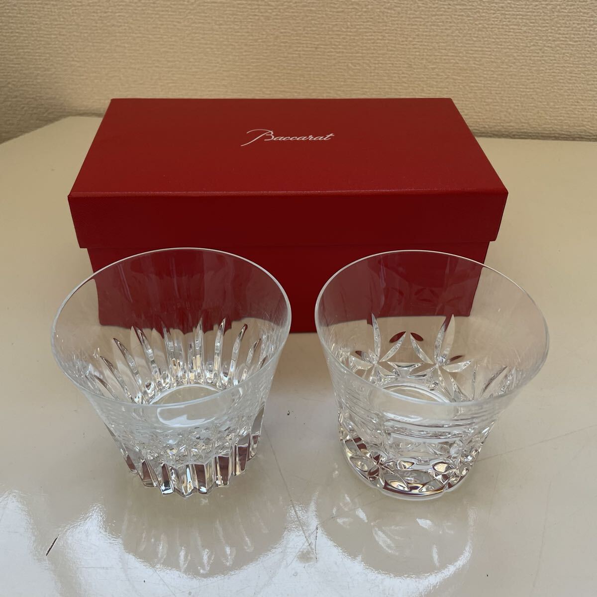 Baccarat バカラ Noël 92 クリスタルガラス Bacarat バカラ クリスタルグラス 2個セット 未使用品 ロック