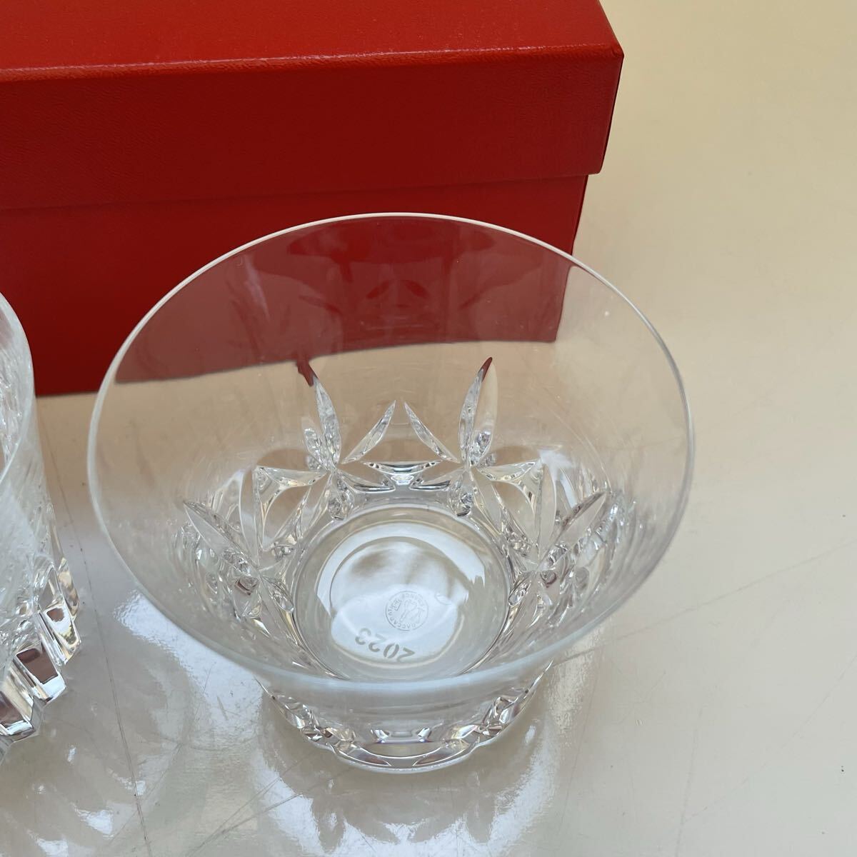 Baccarat クリスタルガラスカップ 2個セット Bacarat バカラ クリスタルグラス 2個セット 未使用品 ロック