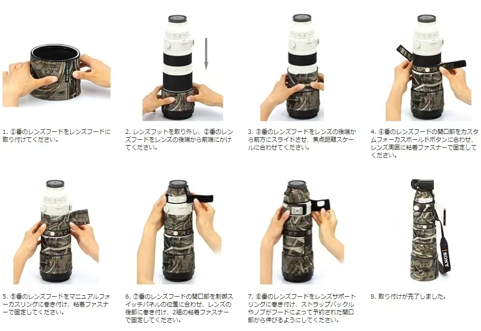 ROLANPRO линзы покрытие применение Canon RF 400mm F/2.8L IS USM для камуфляж -ju дождевик линзы защита кейс водонепроницаемый #9.. камуфляж 