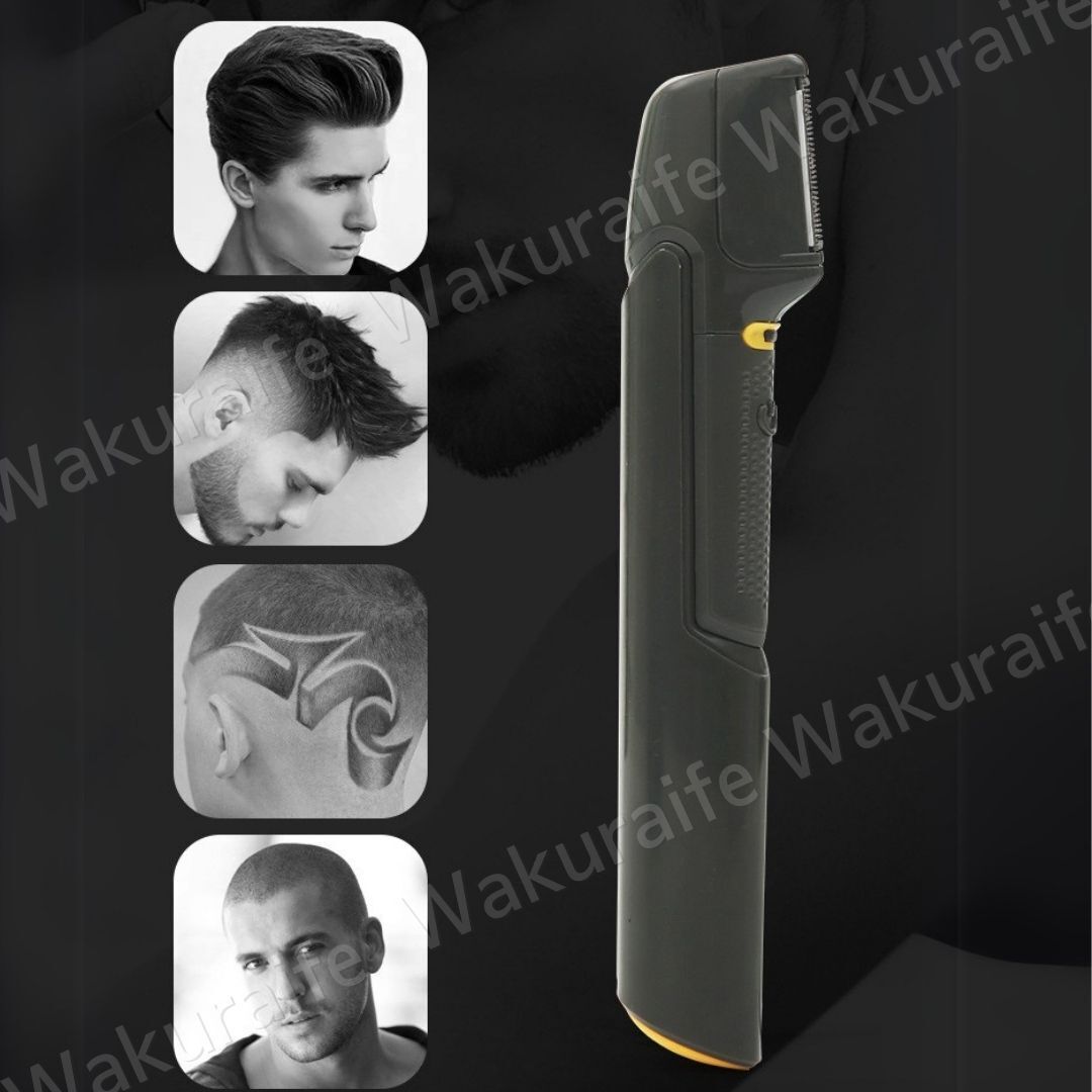 電動トリマー バリカン ヘアカッター ヘアカット 電池式 散髪 トリミング ＬＥＤライト ヘアトリマー カット セルフカット 髪 ひげ 襟足