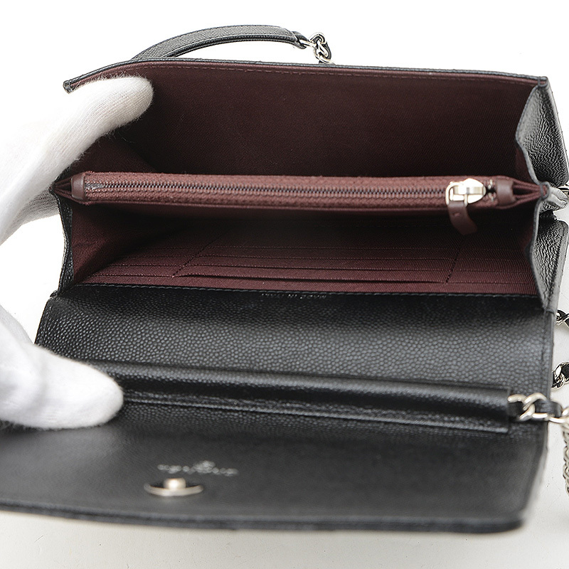 シャネル シェブロン スクエア チェーンウォレット キャビア シャネル シェブロン スクエア チェーンウォレット キャビア