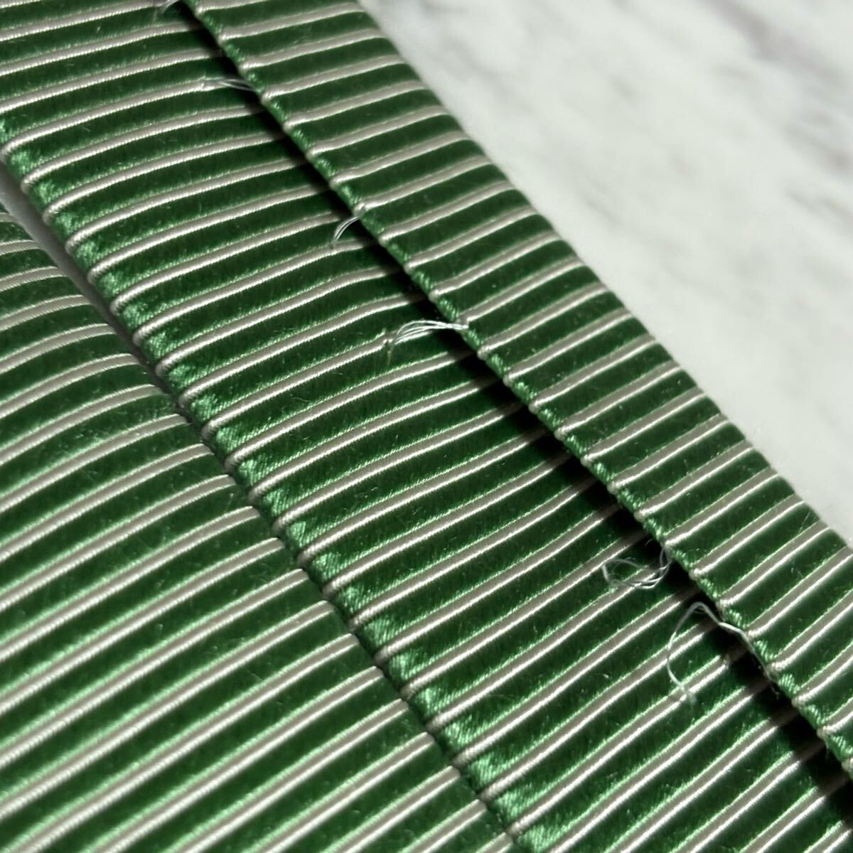 999円～ FRANCO PRINZIVALLI ネクタイ グリーン系 光沢 (GREEN B4)_画像7