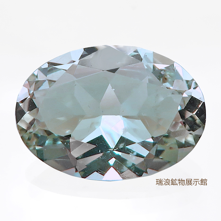 天然 グリーンオリゴクレース OLIGOCLASE 4.29ct レアストーン ルース クリーン てり良好 灰曹長石 ケニア 瑞浪鉱物展示館 5907_画像1