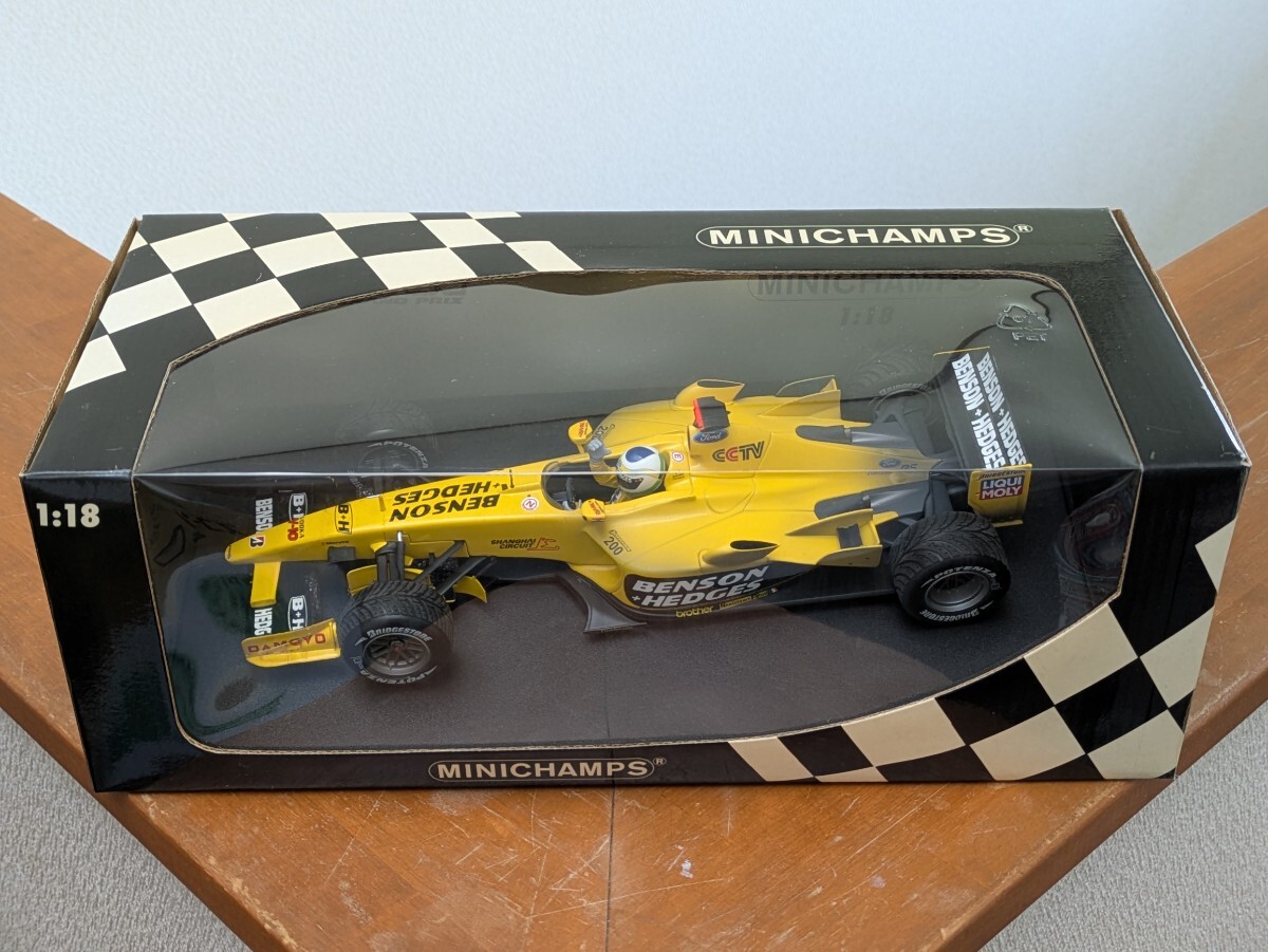 ☆PMA 1/18BENSON＆HEDGES ロゴカスタム品！PMA 1/18 ジョーダン フォード EJ13 #11 G.フィジケラ 2003年 初優勝 ガッツポーズver. ☆_画像10