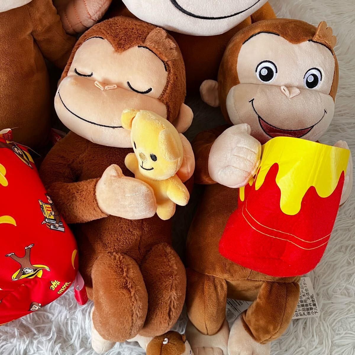 おさるのジョージ 大量まとめ売り!!! おさるのジョージ ぬいぐるみ 大量まとめ売り 未開封あり