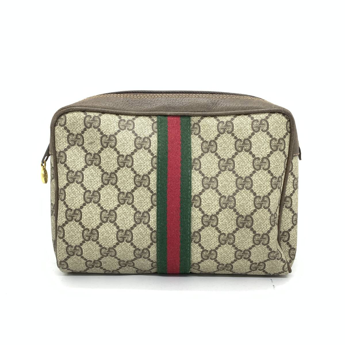 GUCCI グッチ オールドグッチ シェリーライン クラッチバッグ PVC □GUCCI グッチ オールドグッチ ヴィンテージ シェリーライン GG