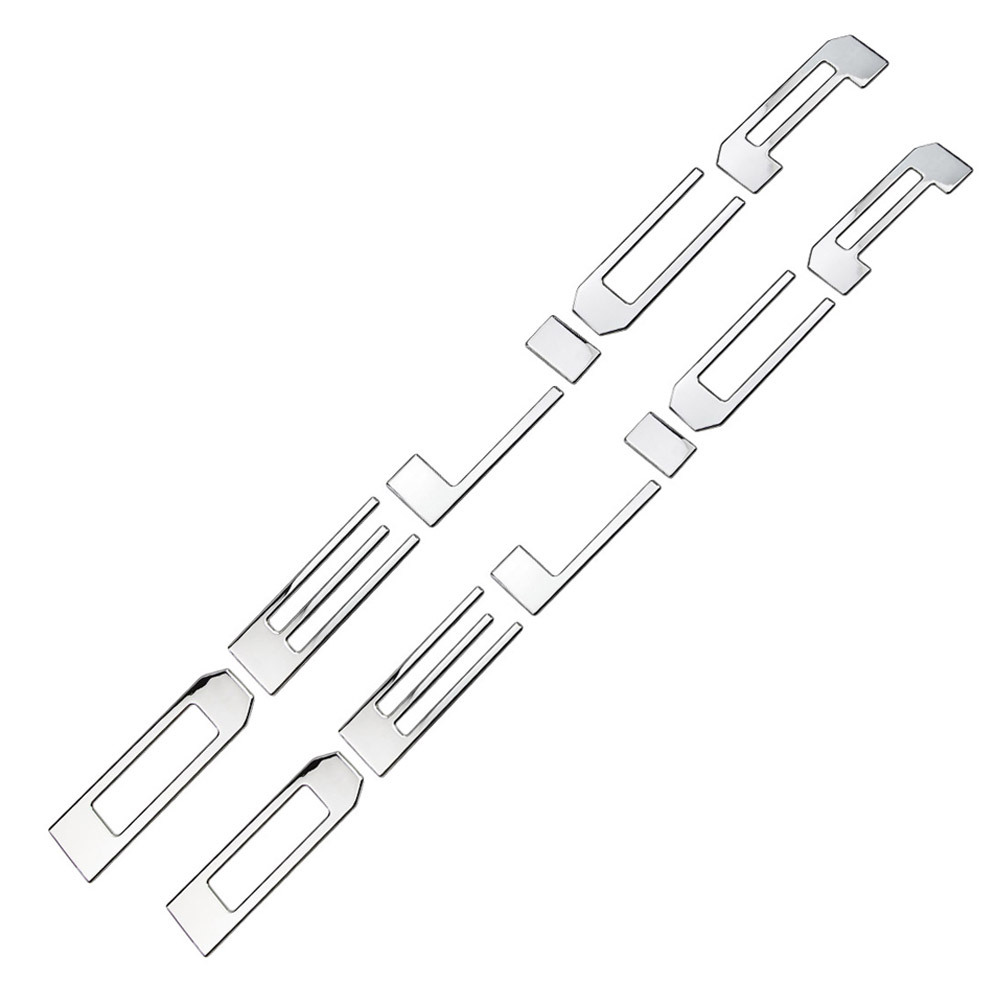 新型 デリカミニ 30系 フロント&リア バンパー エンブレム DELICA MINI ロゴ ステッカー 鏡面 12枚@@