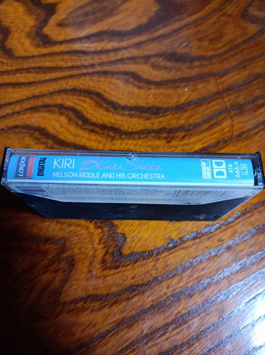 C9　カセットテープ　キリ?テ?カナワ　Kiri Te Kanawa　Nelson Riddle And His Orchestra Blue Skies　CrO2
