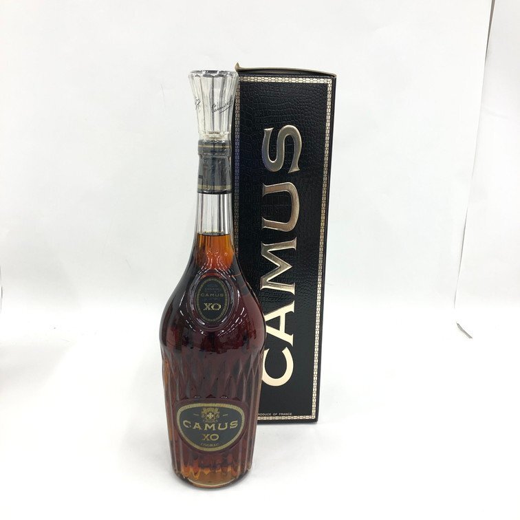 1000ml 未開栓 CAMUS XO ブランデー ボックス付き Camus カミュ XO コニャック ロングネックボトル 1000ml 箱付き
