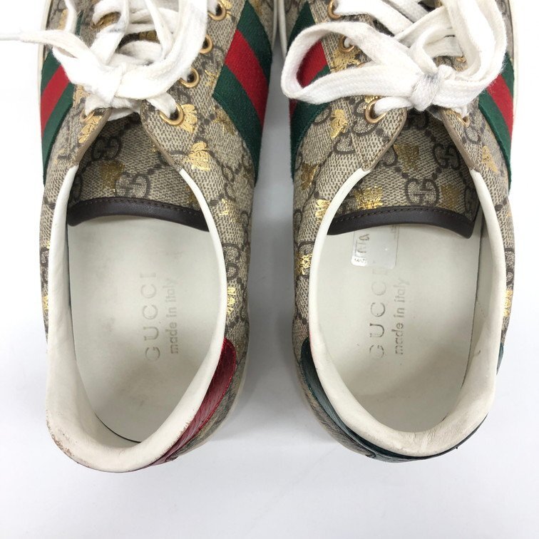 【送料込み】SALE!!Gucciグッチ♪SIDELINE GUCCI グッチ GGスプリーム スニーカー 548950 サイズ8
