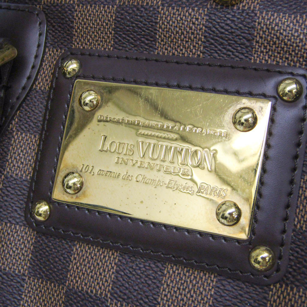 ルイ・ヴィトン ダミエ バークレー N52000 レディース ハンドバッグ エベヌ_画像8