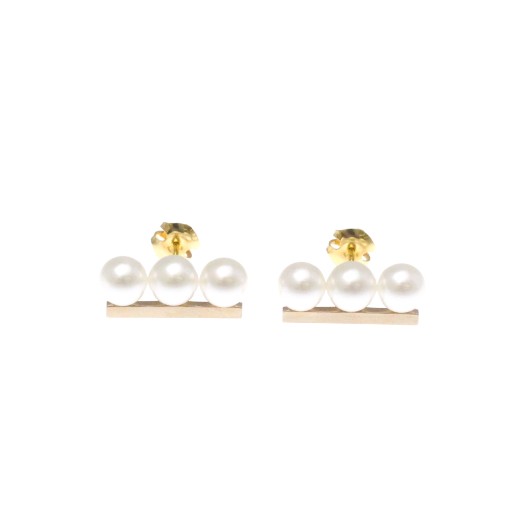 田崎真珠 バランス ネオ ピアス 真珠 K18ピンクゴールド スタッドピアス ピンクゴールド_画像2