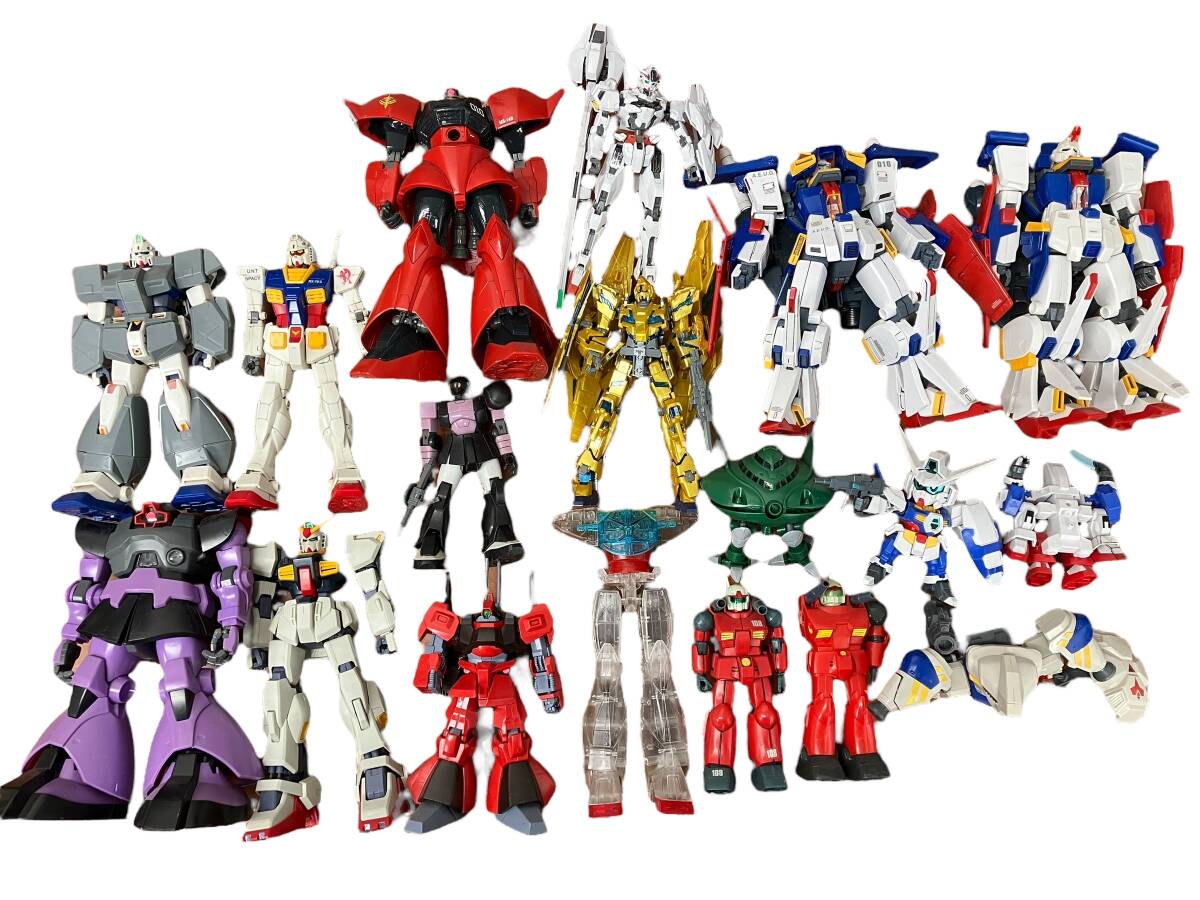 ガンプラ 塗装済み、組み済み、改造済みジャンク まとめ売り お07-172aA//【ジャンク品】ガンプラ 組み立て済み まとめ 初代