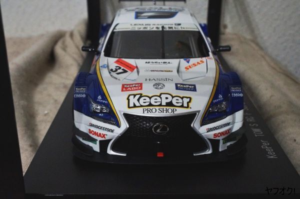 エブロ SUPER GT500 2015 Rd.Okayama Winner Keeper TOM'S RC F 1/18 ミニカー