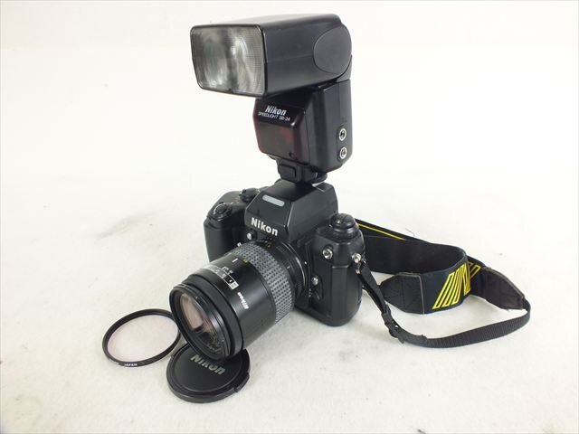 Nikon.F4.ニコン.フィルムカメラ.ストロボ付き.説明にご覧ください