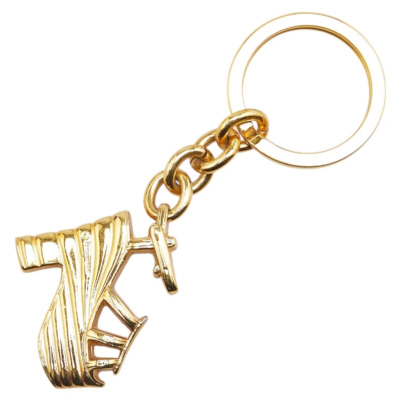  Salvatore Ferragamo сандалии узор очарование брелок для ключа Gold металлизированный женский Salvatore Ferragamo [ б/у ]