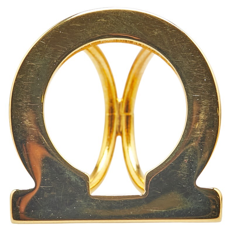  Salvatore Ferragamo gun chi-ni шарф кольцо Gold металлизированный женский Salvatore Ferragamo [ б/у ]