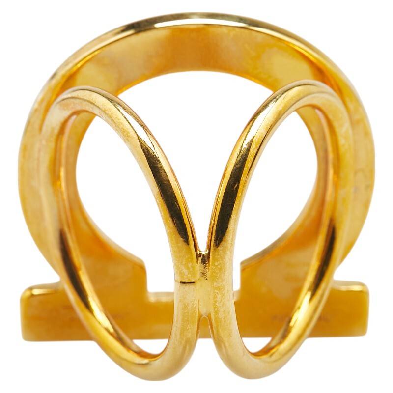  Salvatore Ferragamo gun chi-ni шарф кольцо Gold металлизированный женский Salvatore Ferragamo [ б/у ]