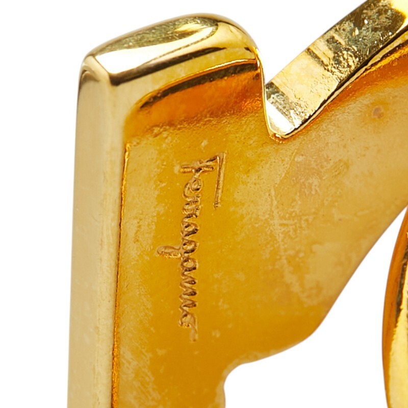  Salvatore Ferragamo gun chi-ni шарф кольцо Gold металлизированный женский Salvatore Ferragamo [ б/у ]