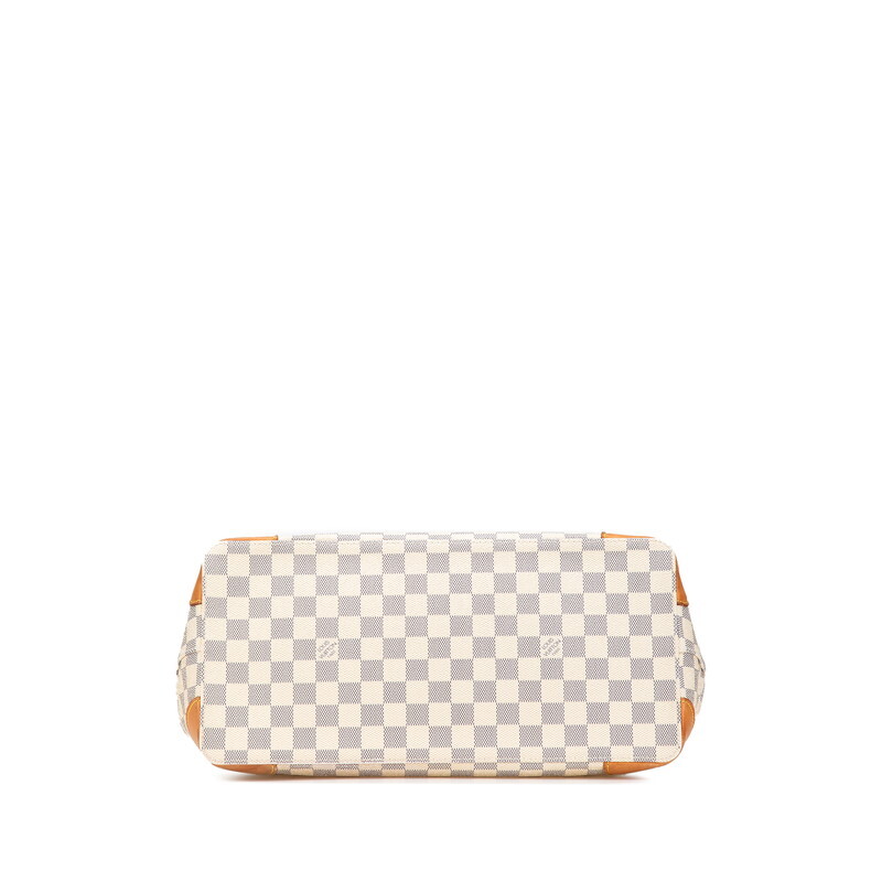 ルイ ヴィトン ダミエ アズール ハムステッドMM ショルダーバッグ トートバッグ N51206 ホワイト PVC レザー LOUIS VUITTON 【中古】_画像3