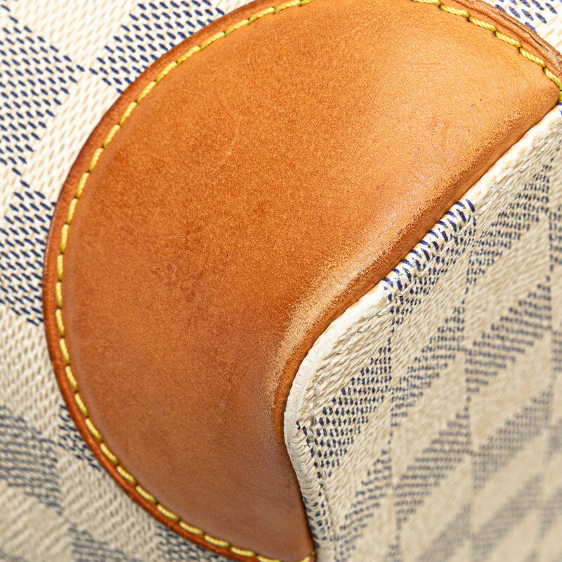 ルイ ヴィトン ダミエ アズール ハムステッドMM ショルダーバッグ トートバッグ N51206 ホワイト PVC レザー LOUIS VUITTON 【中古】_画像4