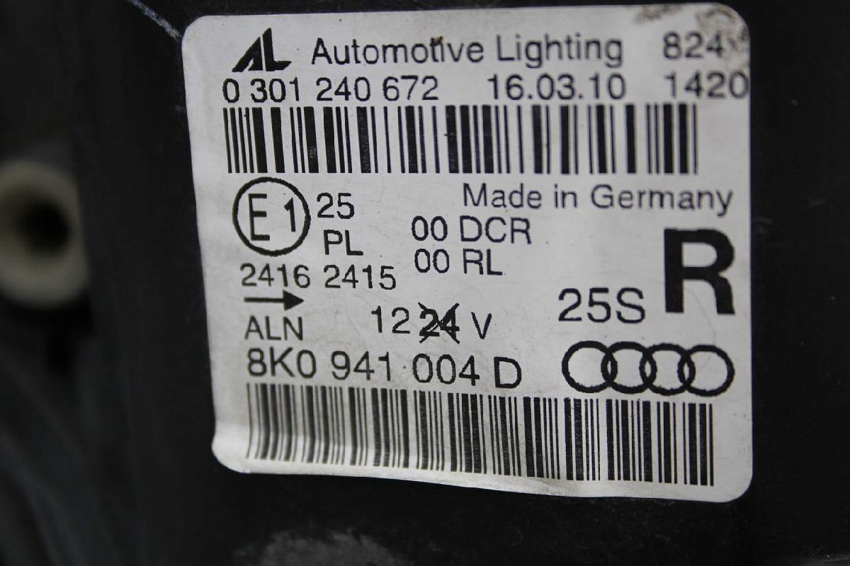  Audi A4 Avante 2.0 TFSI quattro правый H предыдущий период (8KCDNF 8K) правый HID передняя фара ксенон уровень правый балласт 8K0 941 004 D p048494