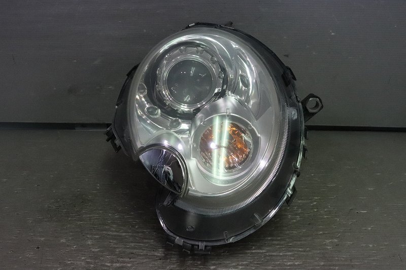 ミニ クーパー クラブマン 右H (ML16 R55) 純正 左 ヘッドランプ HID ヘッドライト キセノン 0 301 225 673 162703-04 BMW Mini p044799_画像1