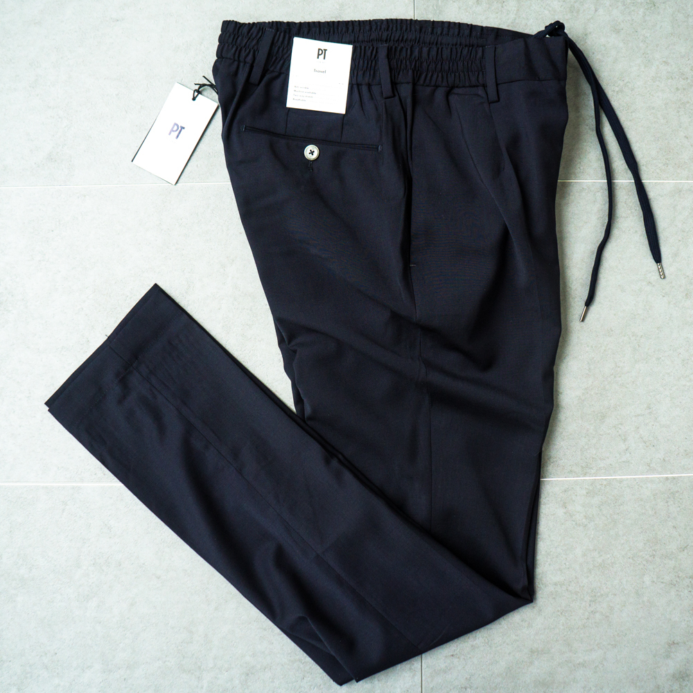 新品★ PT TORINO 高機能 ストレッチ シャーリング パンツ トラベラー 46 メンズ SLIM FIT スラックス ウール TRAVELLER TECHNO WASHABLE_画像1