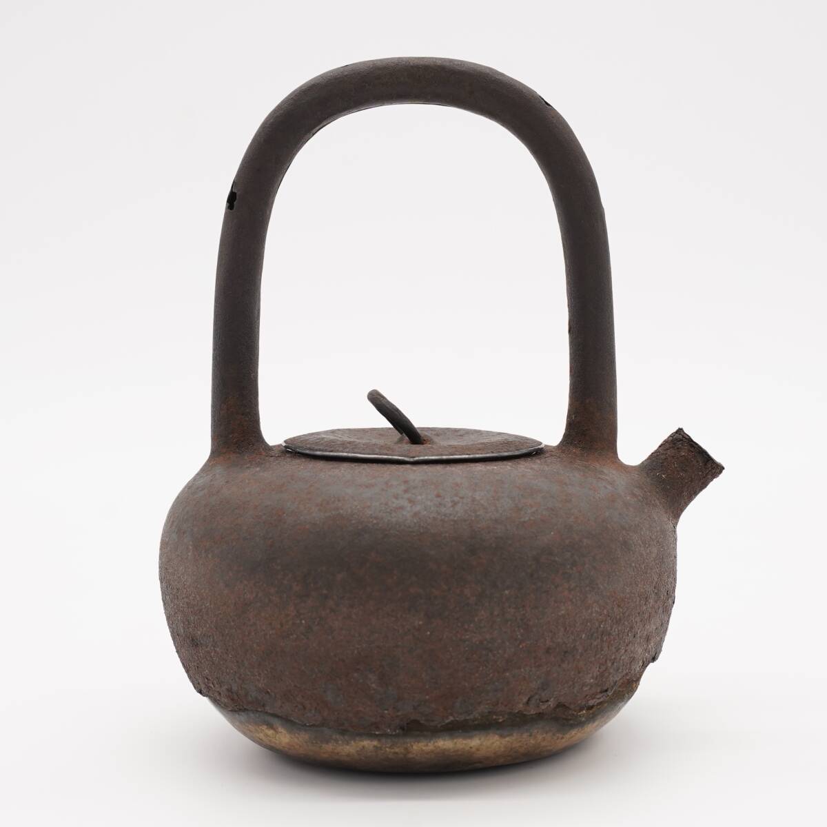 ♥極上　柿の蔕　茶碗　桐箱付き　骨董品　古玩 ☆江戸期／古瀬戸 麦藁手 茶碗／桐箱・仕覆☆